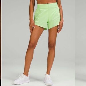 Lululemon Scream Green Hotty Hot High Rise Short 4” SPECIAL EDITION!